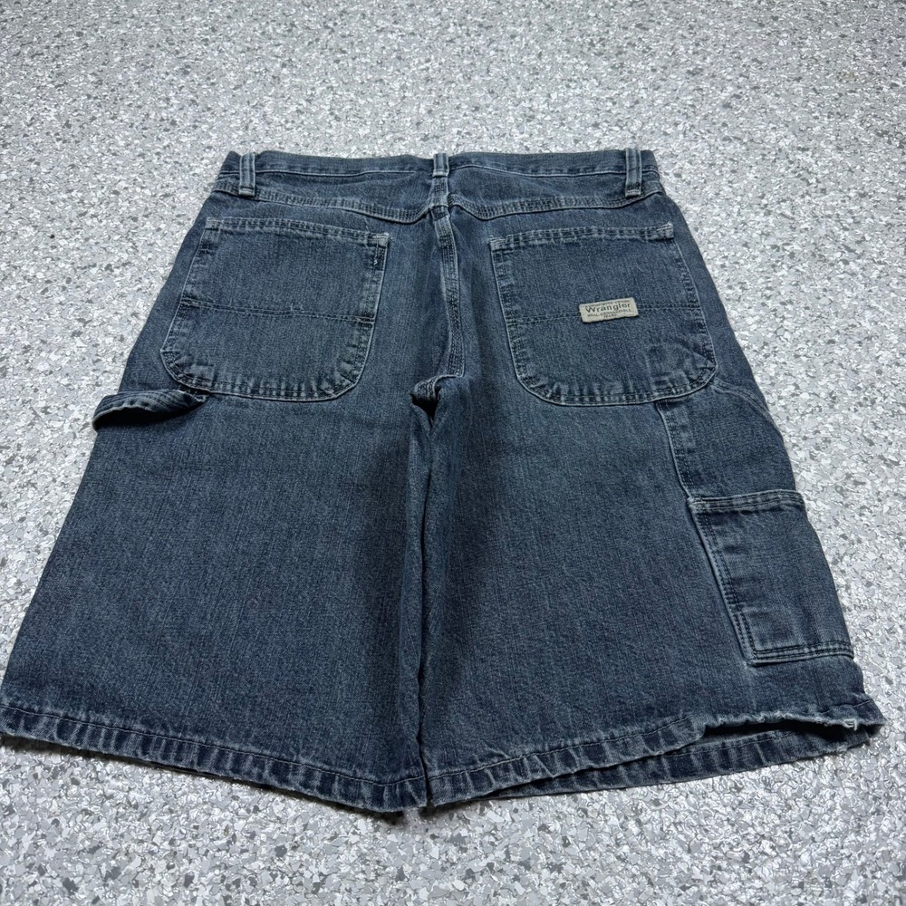 Y2K Wrangler Carpenter Jorts Men's 30 Dark Wash Skater Grunge Baggy